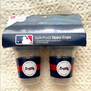 Atlanta Braves spill proof sippy cups 2-pack
